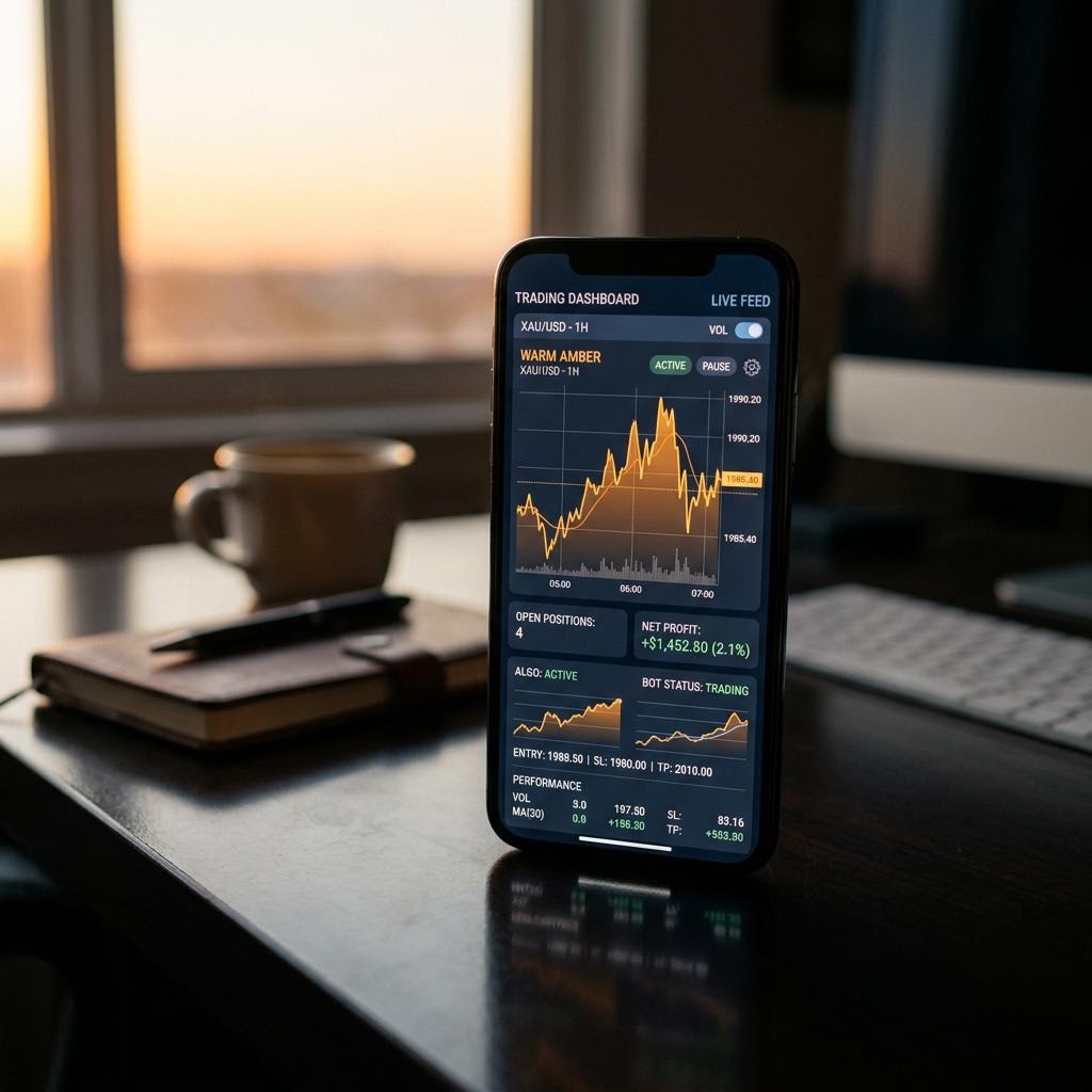 Panel de control RepudaCripto para trading de Bitcoin y divisas en móvil